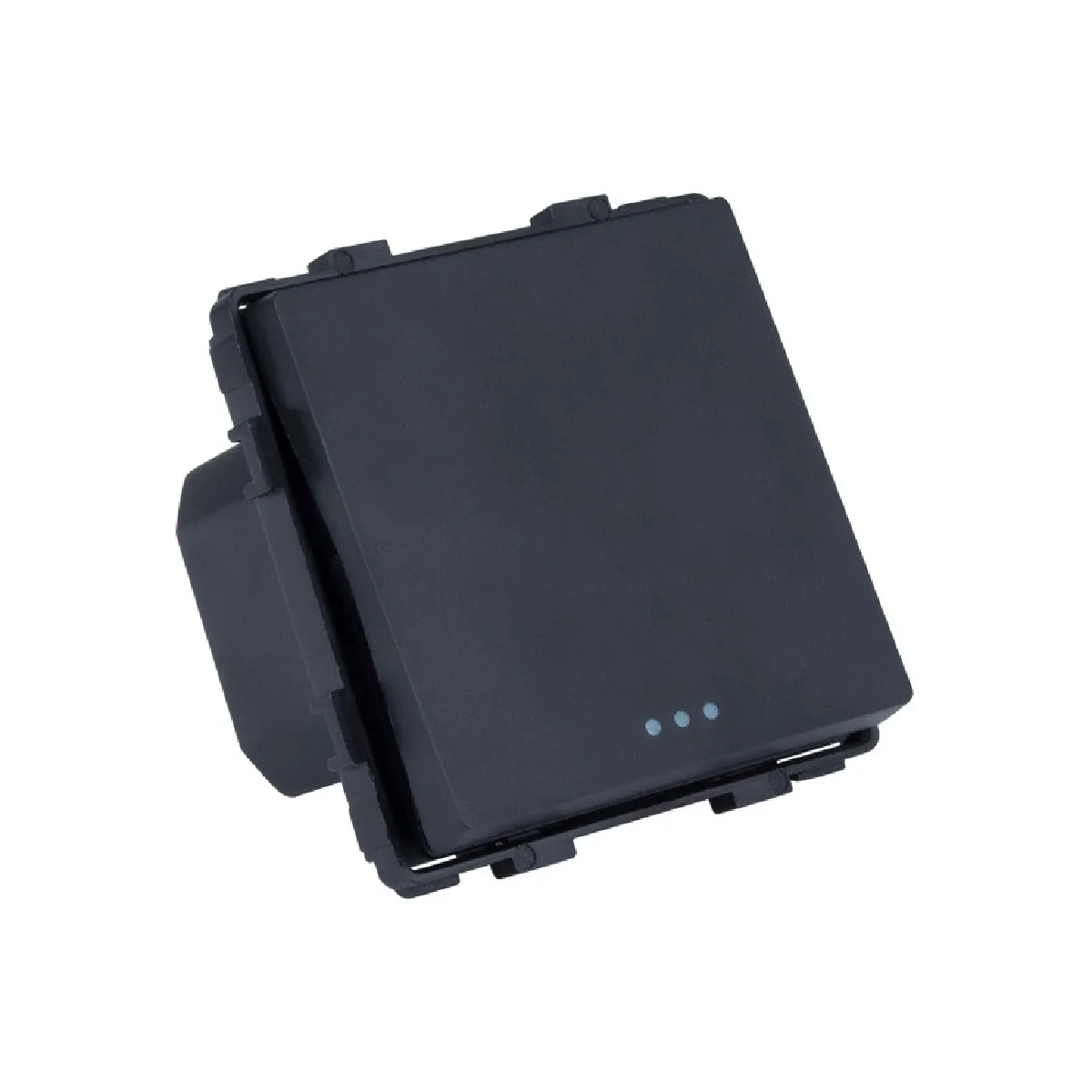 Ledkia Bouton Poussoir Simple Modern - Noir