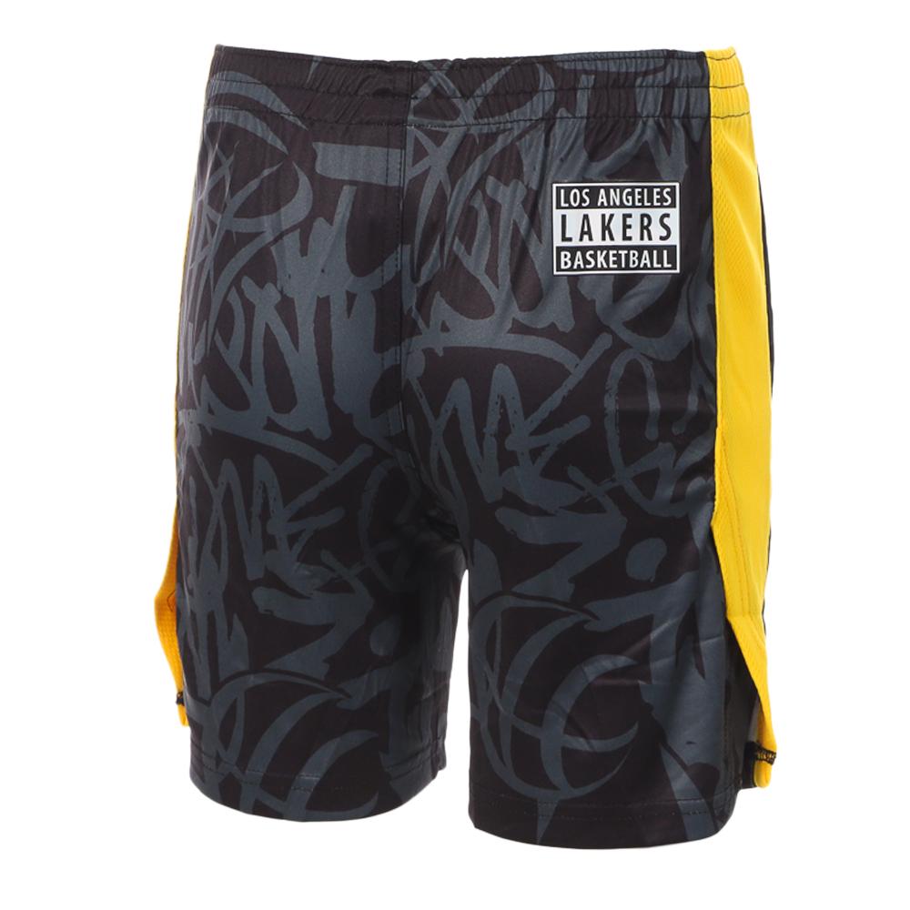 NBA Short de Basketball Noir/Jaune Garçon NBA Los Angeles Lakers