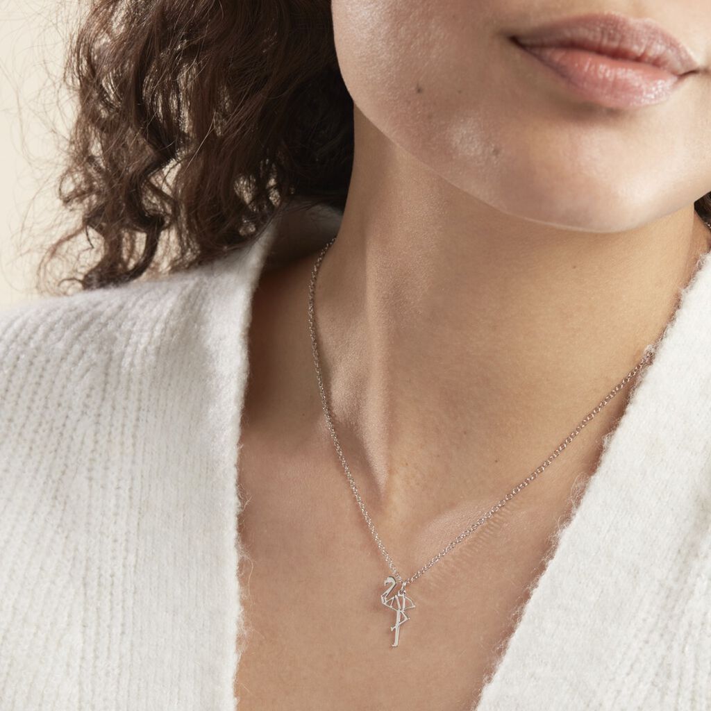 Collier Mayssoun Argent Blanc