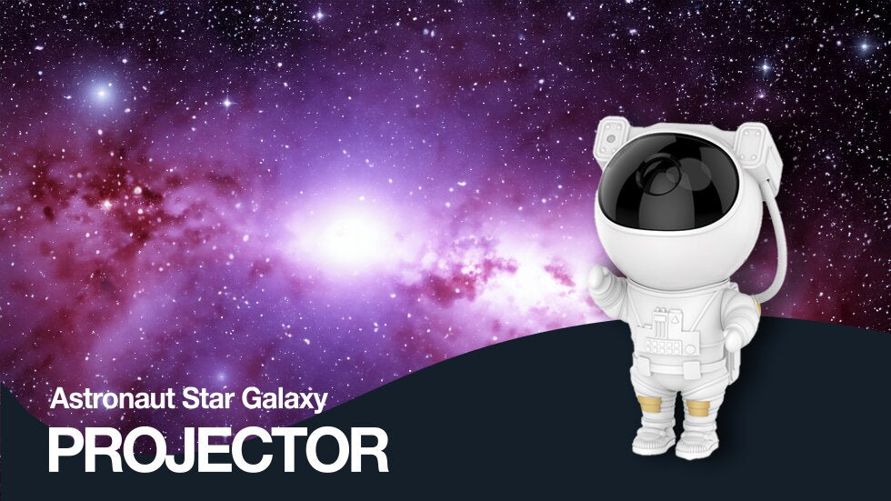 I-Total  Astronaut Projektor - hvid