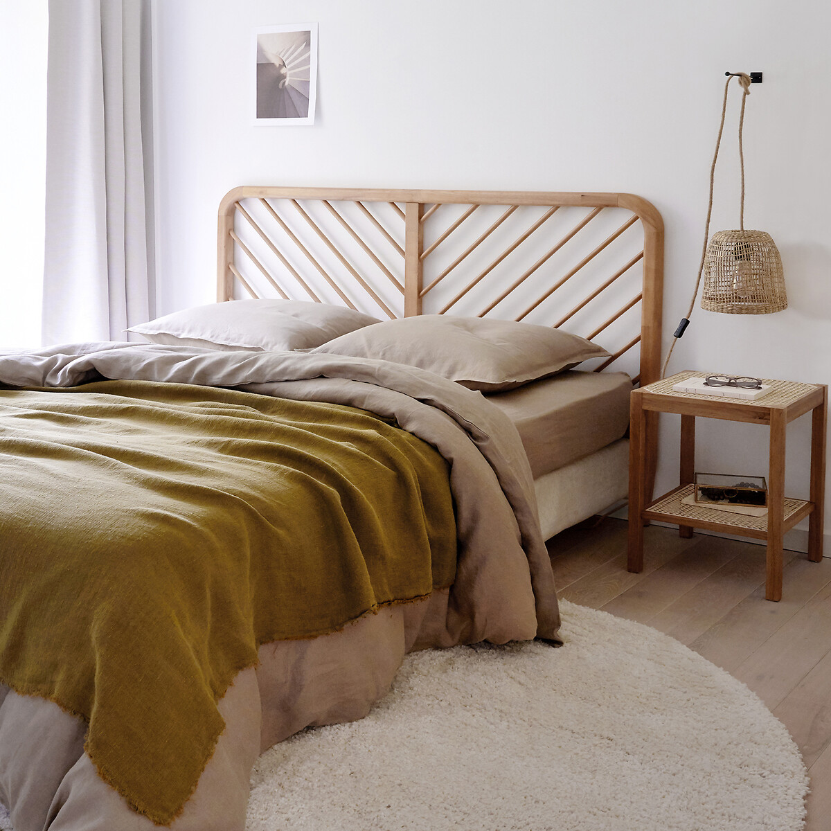 LA REDOUTE INTERIEURS<br>Cabeceira de ripas, Anda