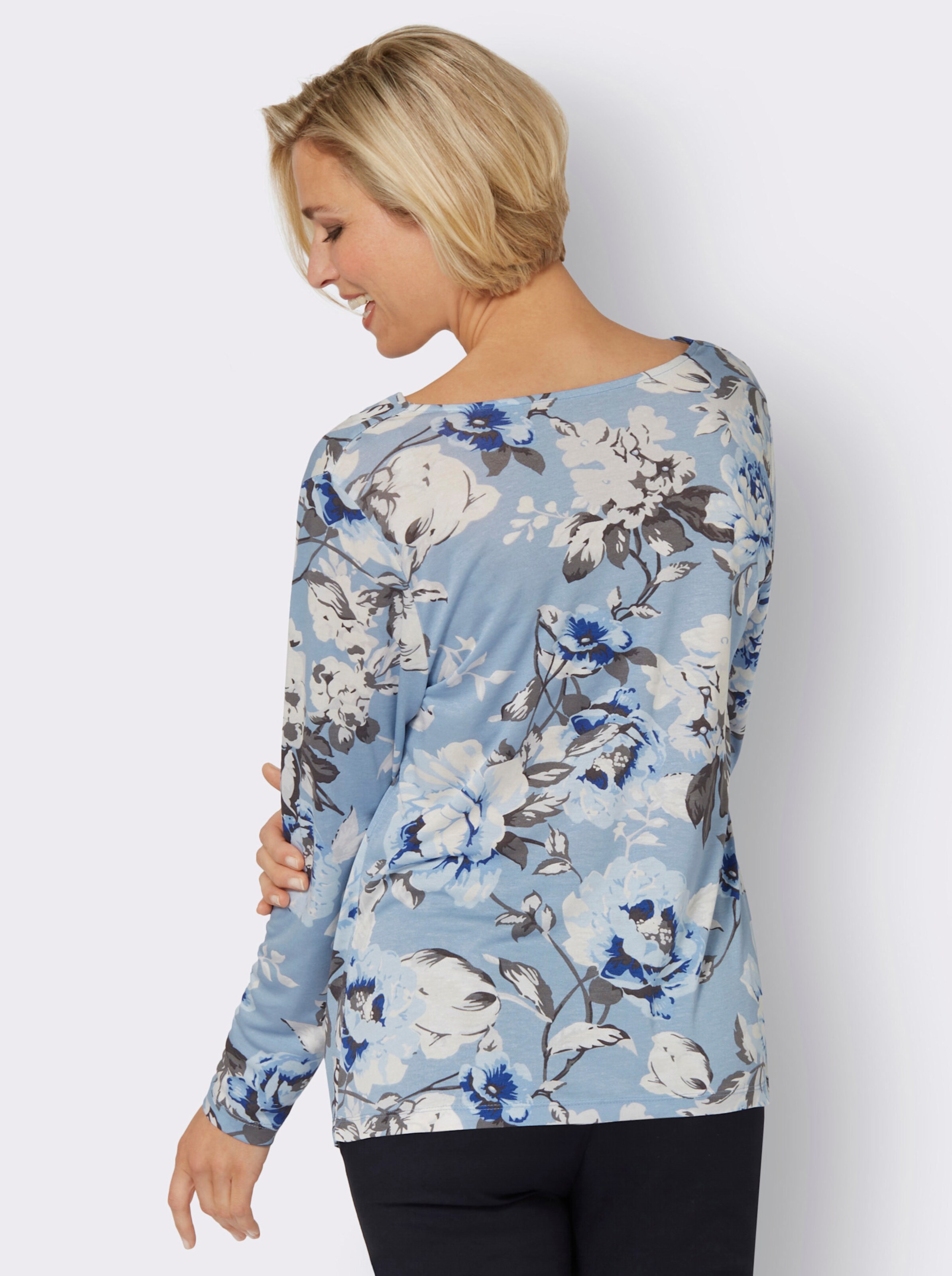 Wasserfallshirt aus reiner Viskose