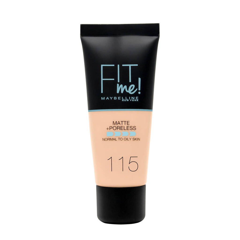 Dekkend maar blend niet fijnFit Me! Matte + Poreless liquid foundation - 115 Ivory