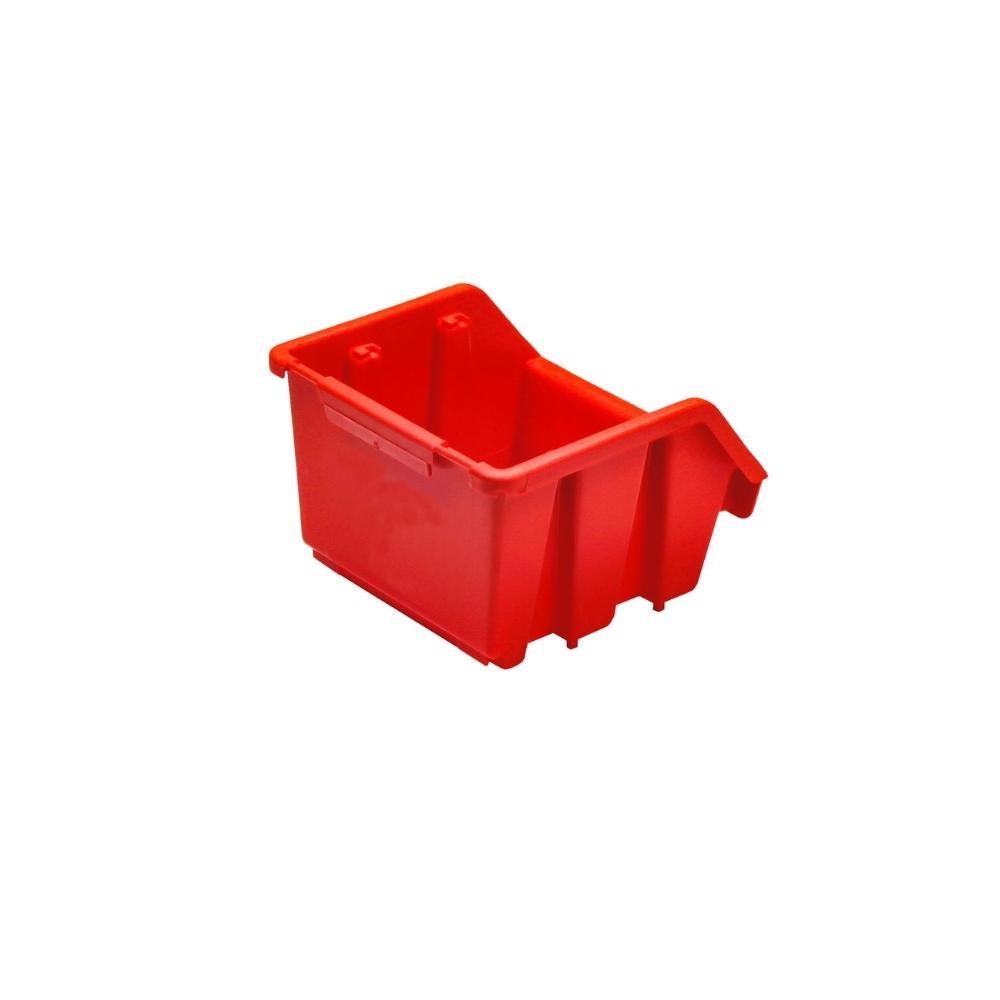 PROREGAL SuperSaver Set 5x Opbergdoos 1 HxBxD 7,5 x 11,6 x 11,2 cm Polypropyleen Rood