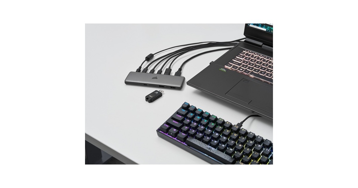 CorsairUSB-C 7-poorts usb-hub  (Grijs)