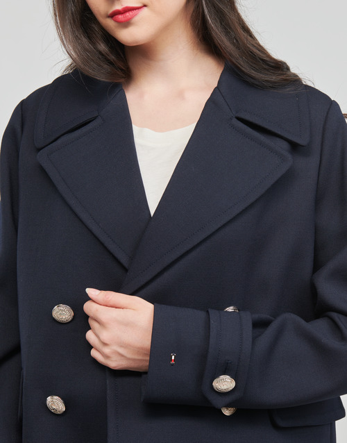 Tommy Hilfiger - WOOL BLEND DB PEACOAT - Marine