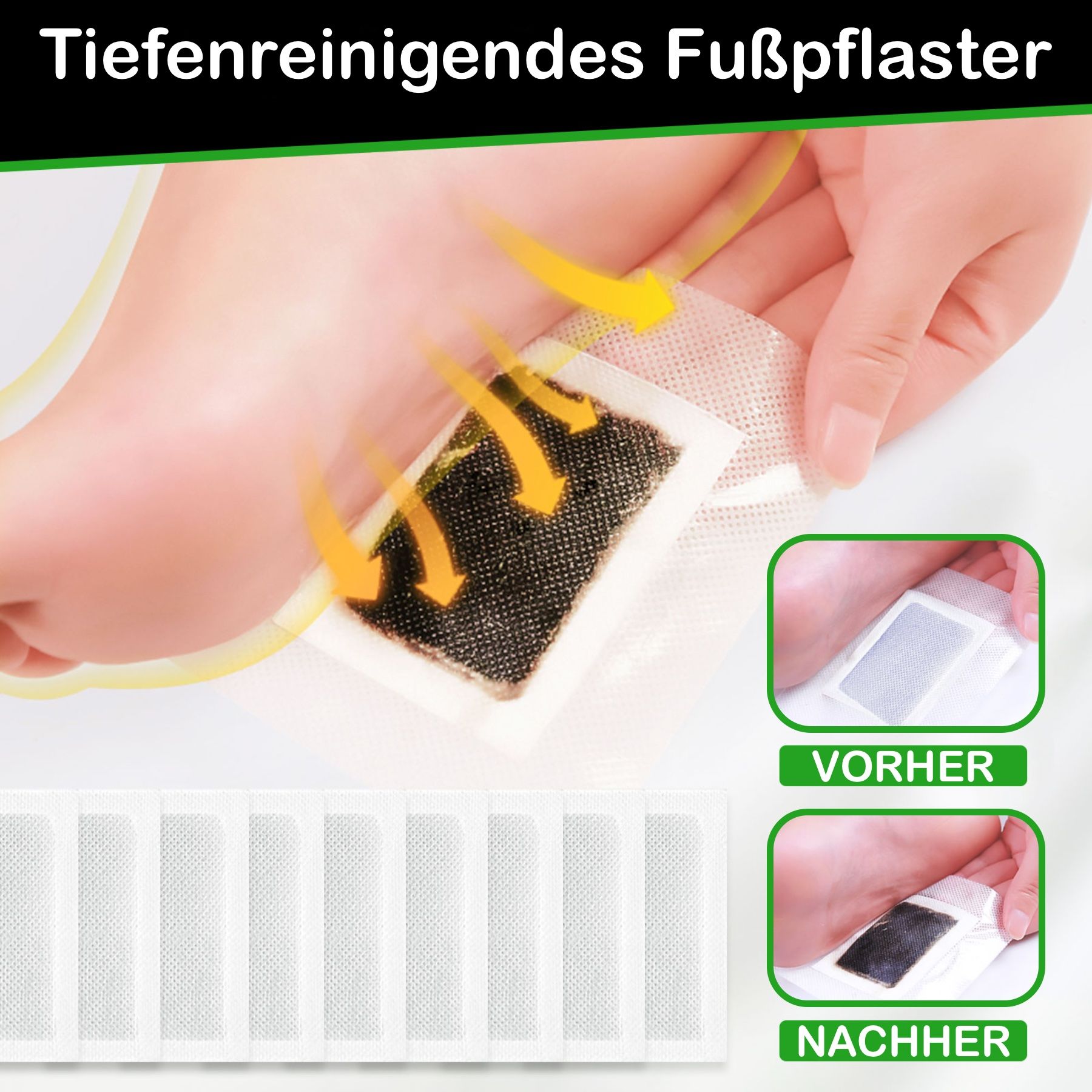 ALIVER Fußpflaster mit Bambusessig