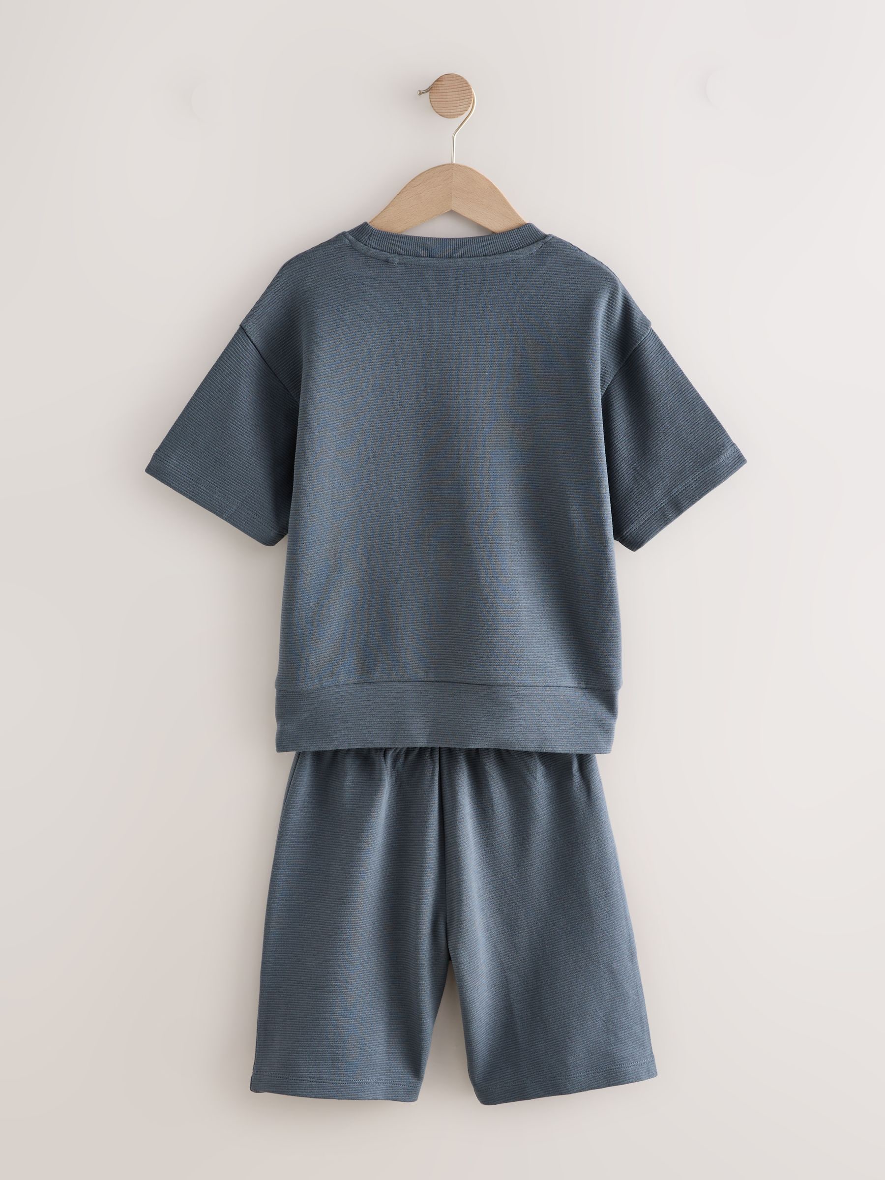 Zwart/grijs - Set van 3 pyjama's met short (3-16 jr)