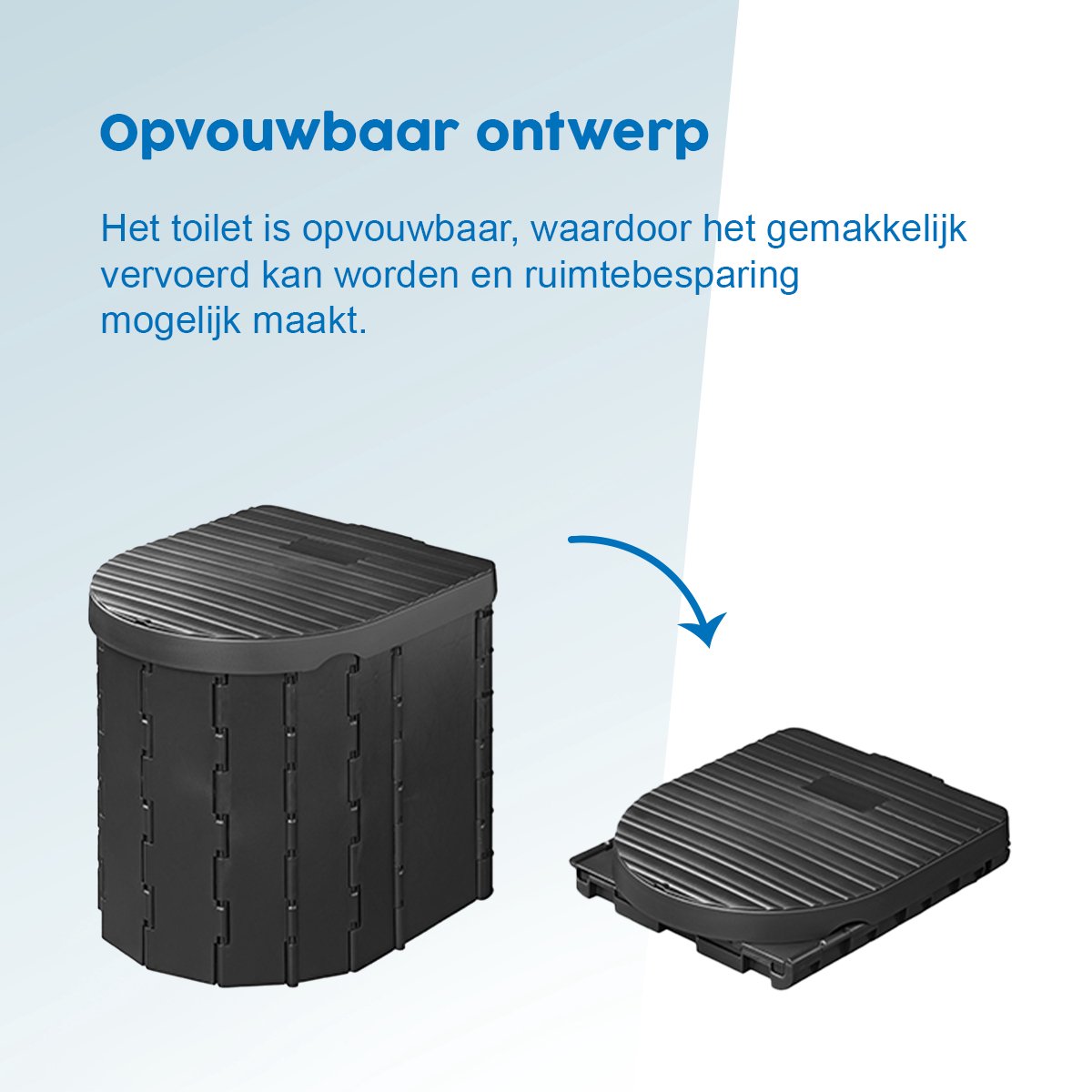 ProPlus opvouwbaar toilet met deksel