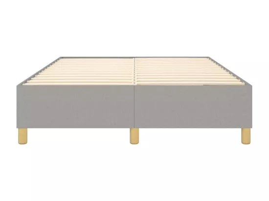 Sommier à lattes de lit Gris clair 140x190 cm Tissu