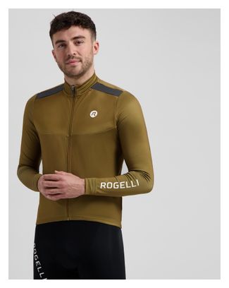 Maillot cycliste manches longues - Homme - Brun - Rogelli Mono