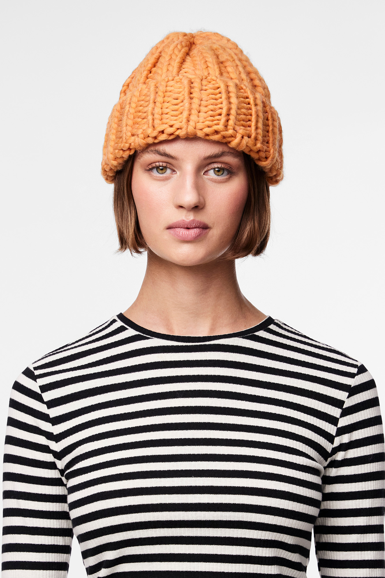Gorro de tricô grosso