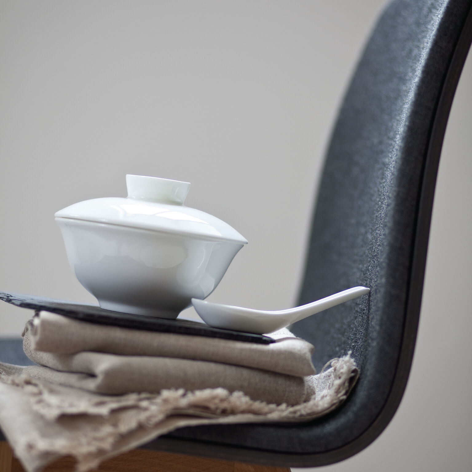 Jade Bone China Weiss Schüssel 23 cm