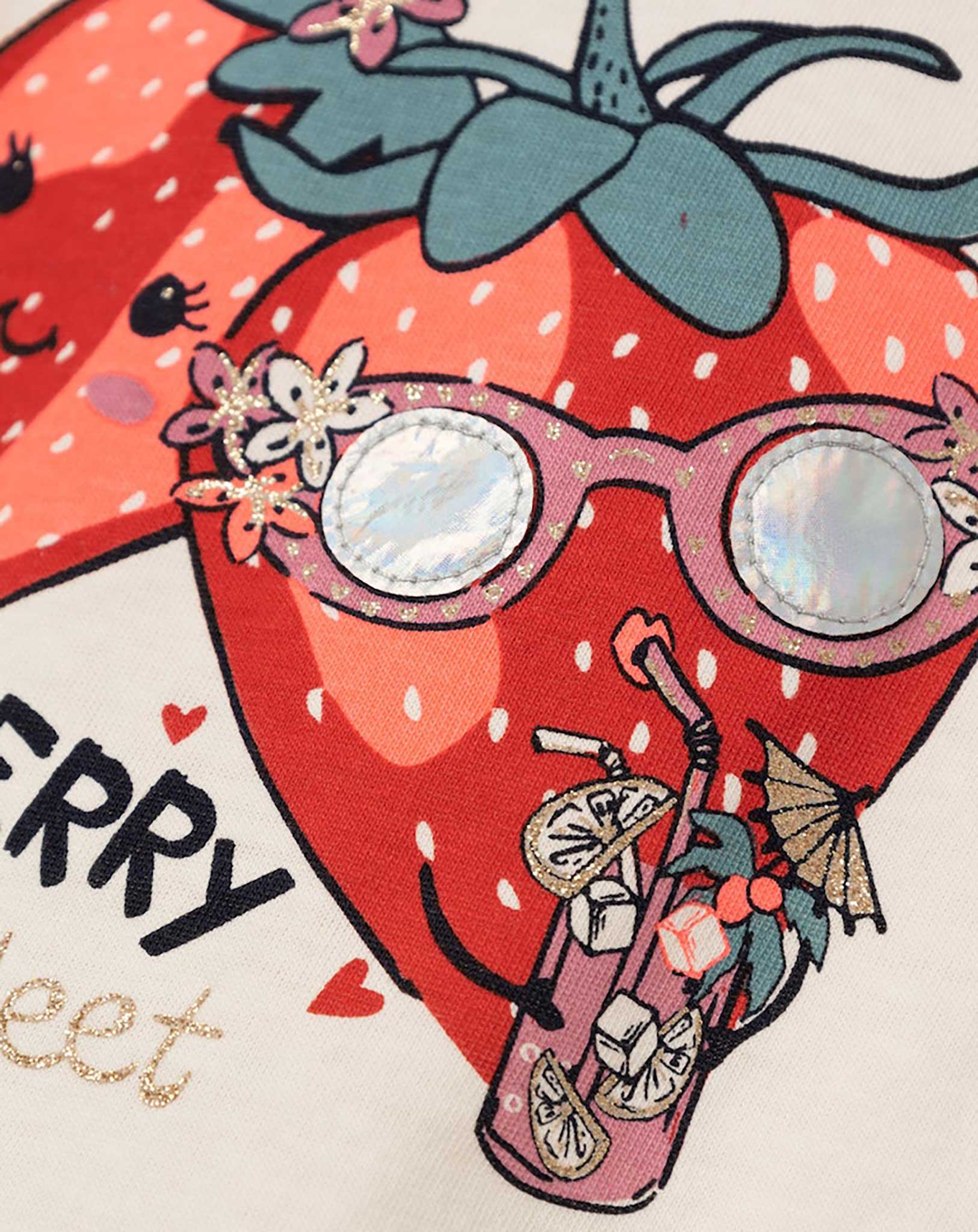 T-Shirt NMFDINAS BERRY SWEET in jet stream