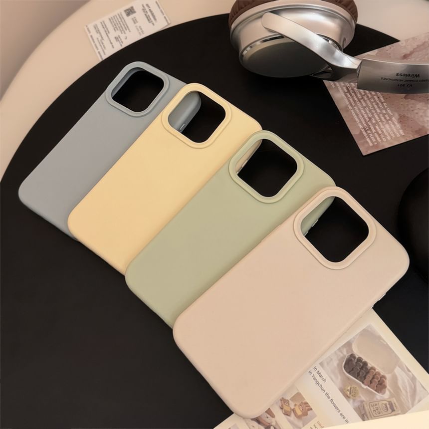 Mobby - Effen telefoonhoesje - iPhone 16 Pro Max / 16 Pro / 16 Plus / 16 / 15 Pro Max / 15 Pro / 15 Plus / 15 / 14 Pro Max / 14 Pro / 14 Plus / 14 / 13 Pro Max / 13 Pro / 13 / 13 Mini