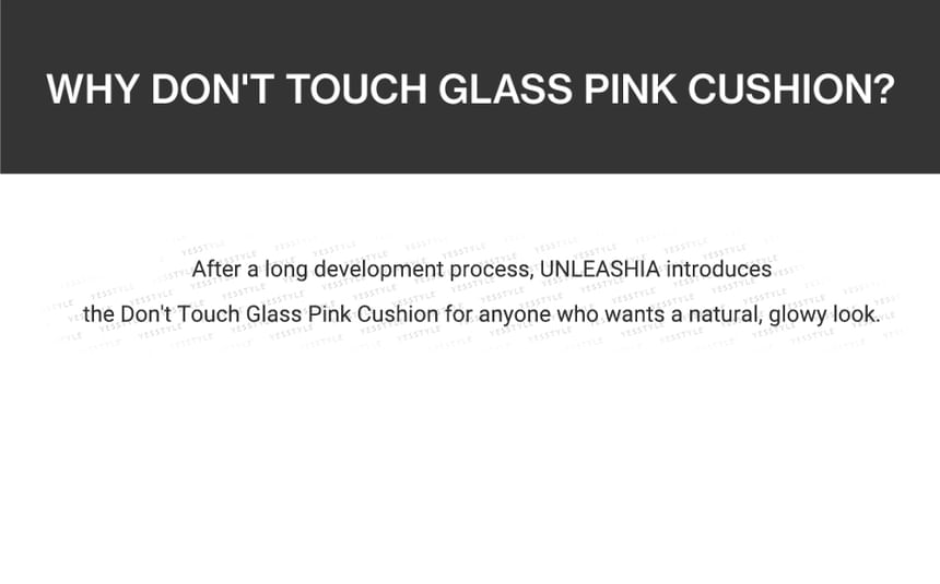UNLEASHIA - Don't Touch Glass Roze Kussen - 3 Kleuren
