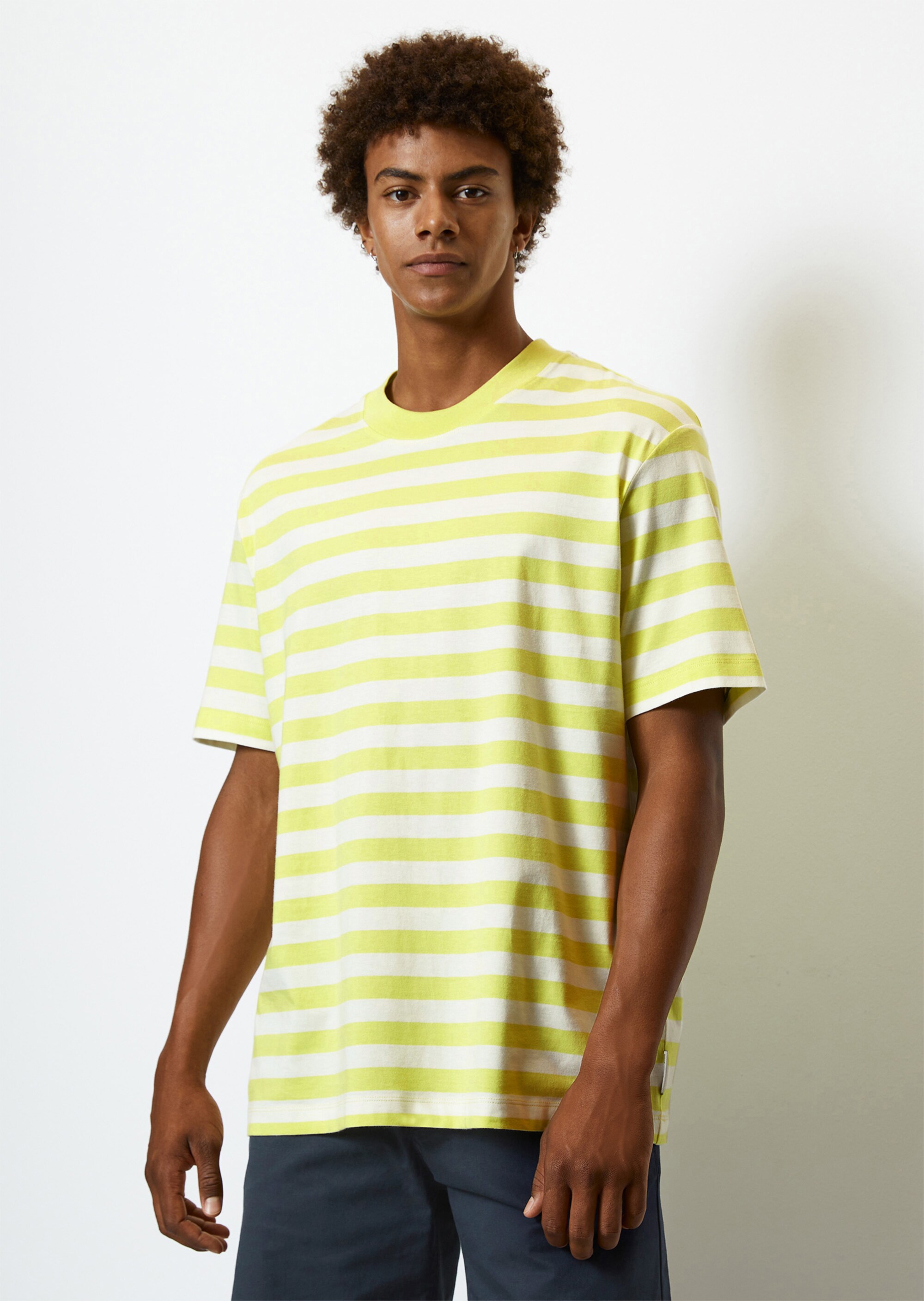 T-Shirt relaxed mit garngefärbtem Streifen-Muster