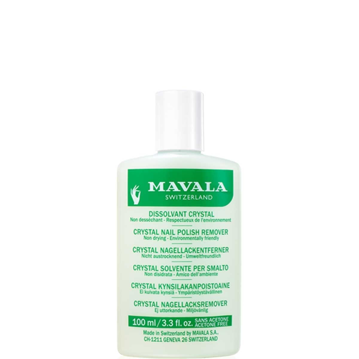 Mavala Dissolvant Crystal Non desséchant - Respectueux de l'Environnement
