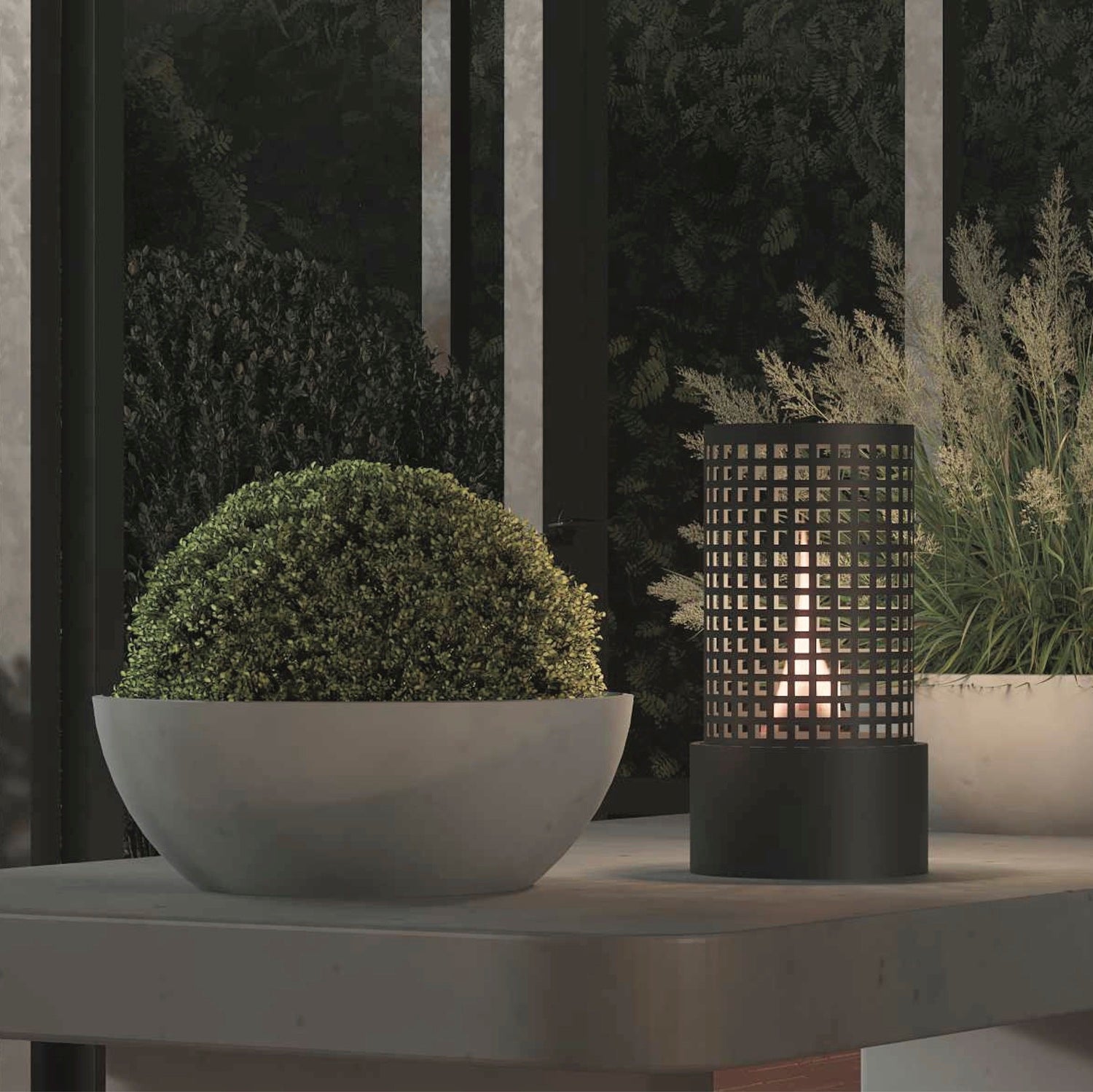 Tenderflame tafelhaard Camps Bay zwart D 20 H 41 cm