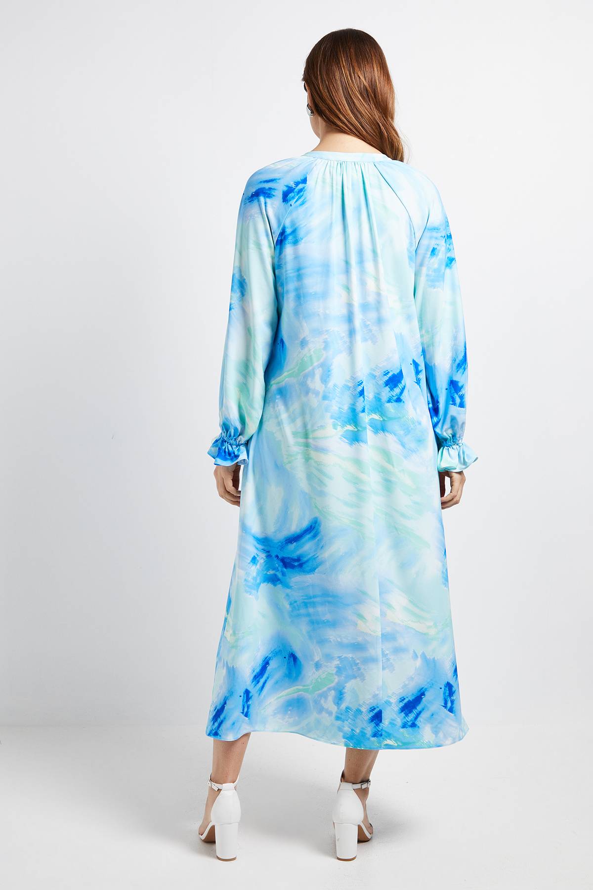 Wallis Robe Smockée À Motif Abstrait De Nœuds
