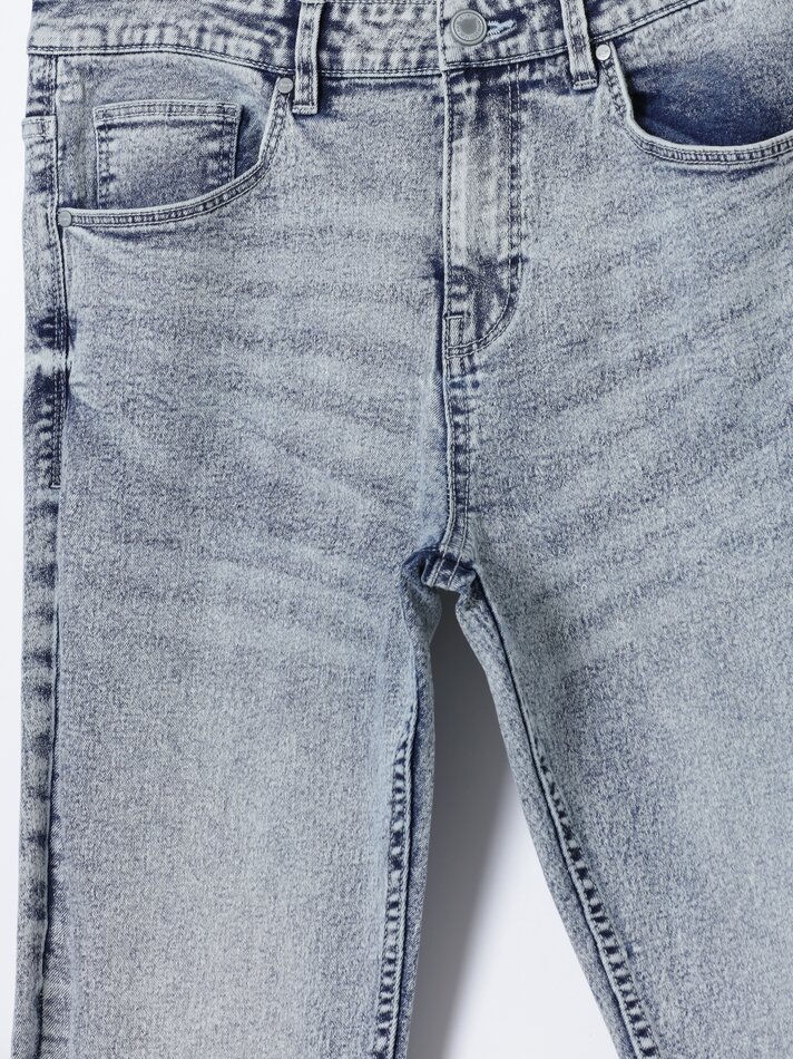 Calça jeans super skinny - Azul lavado