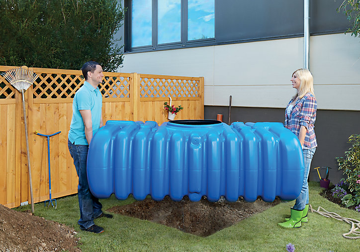 Cuve à enterrer récupérateur eau de pluie Flat Graf 5000 L
