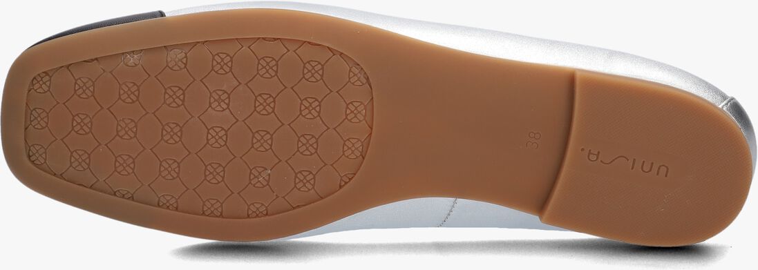 zilveren unisa ballerina's belle