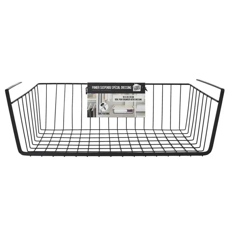 HDF Hangmand voor kast - metaal - 40 x 26 x 14 cm - zwart