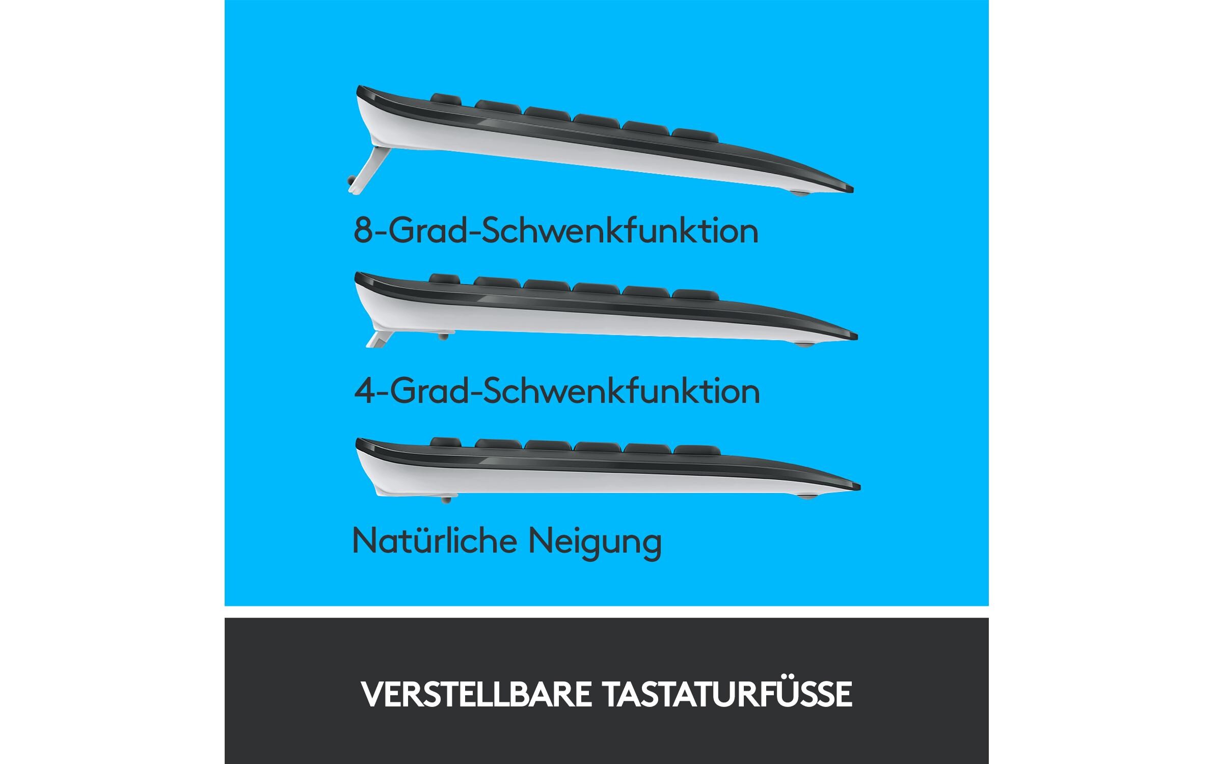 Tastatur-Maus-Set MK540 Advanced US-Layout, für WindowsSet aus Wireless-Tastatur und -Maus mit bis zu 3 Jahren Batterielaufzeit für PC und Laptop