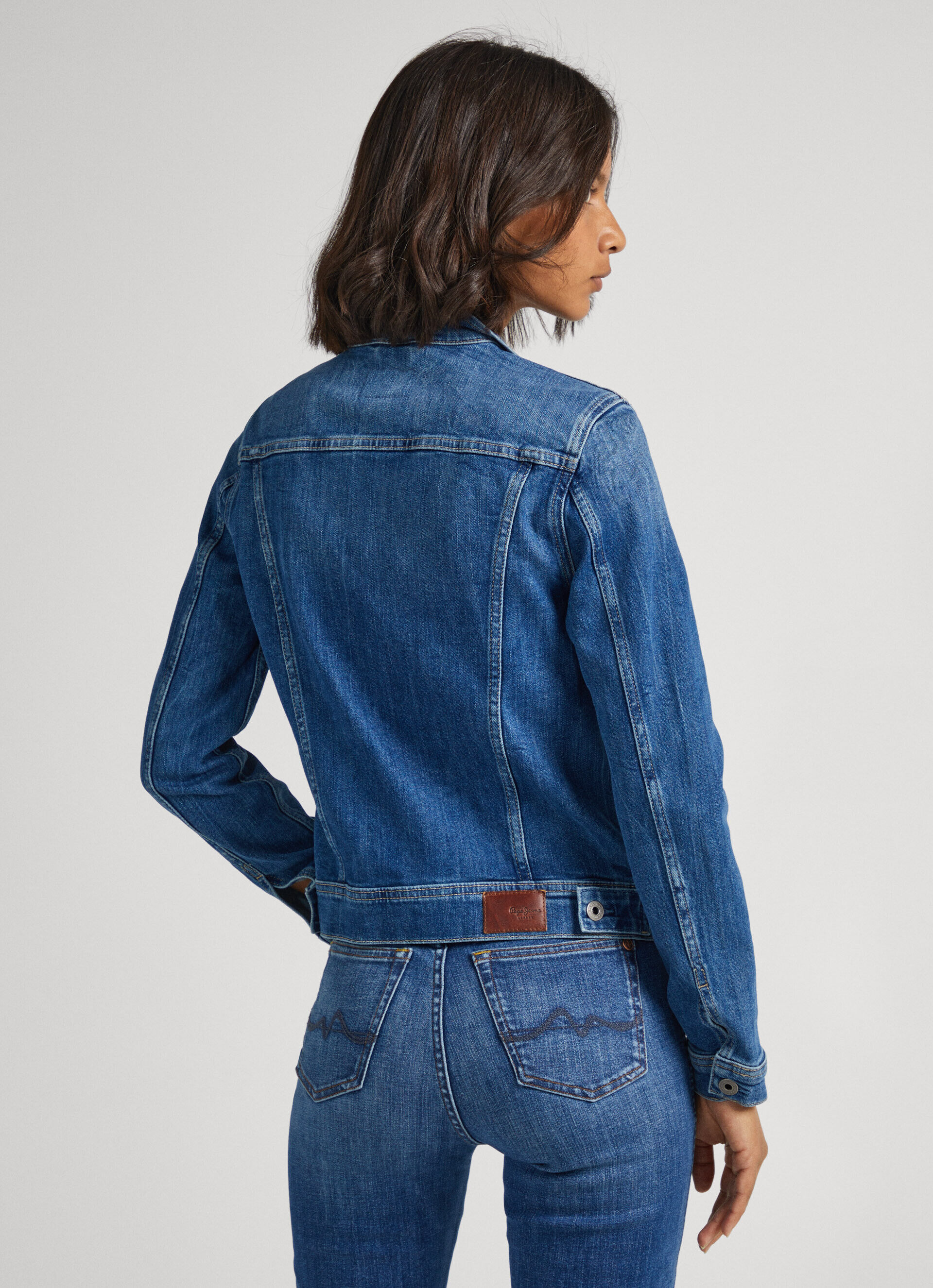 JAQUETA JEANS SLIM FIT - jeans