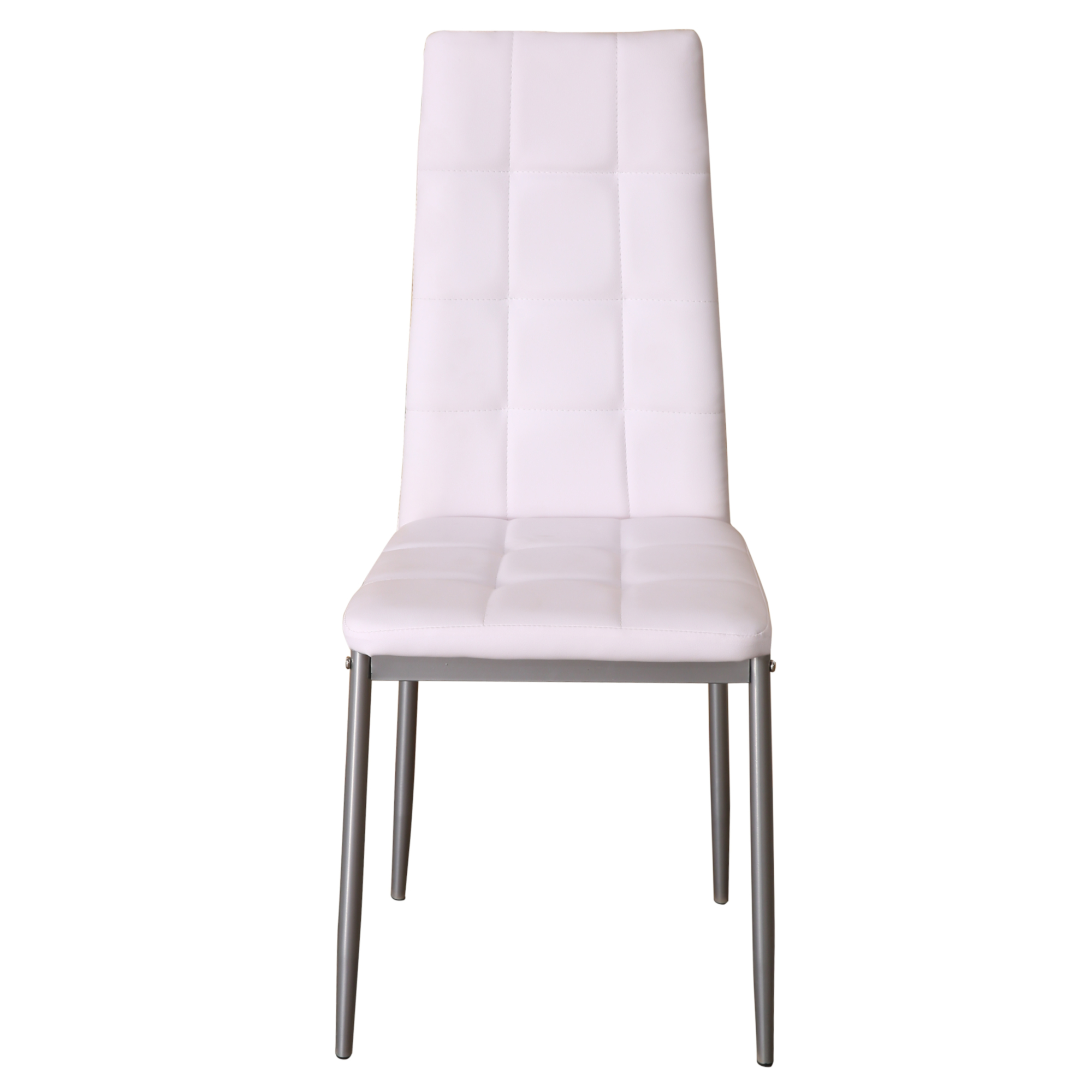 Esszimmerstuhl Leder MARC 2er Set weiss