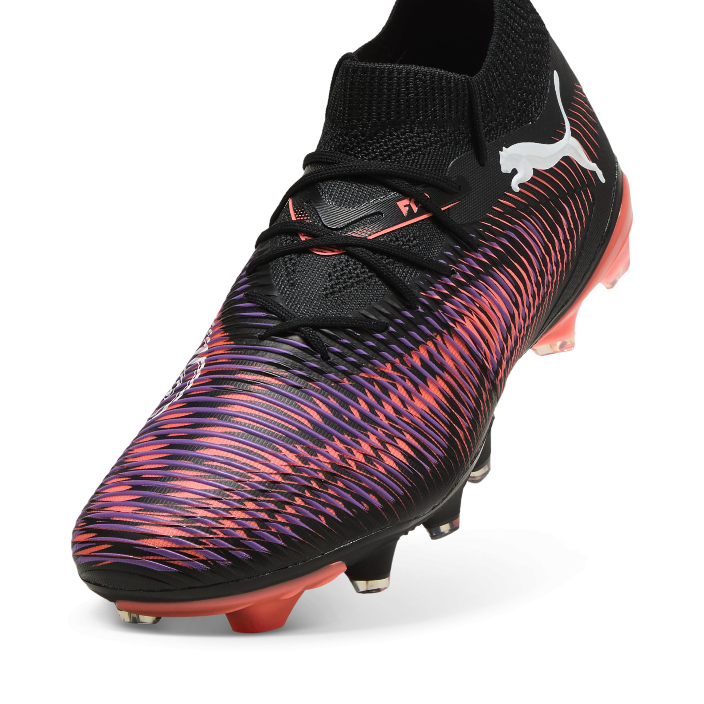 PUMA Future 8 Match Gras / Kunstgras Voetbalschoenen (MG) Dames Zwart Paars Rood