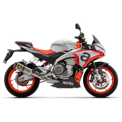 Silencieux Arrow Indy race Alu embout carbone - Gris