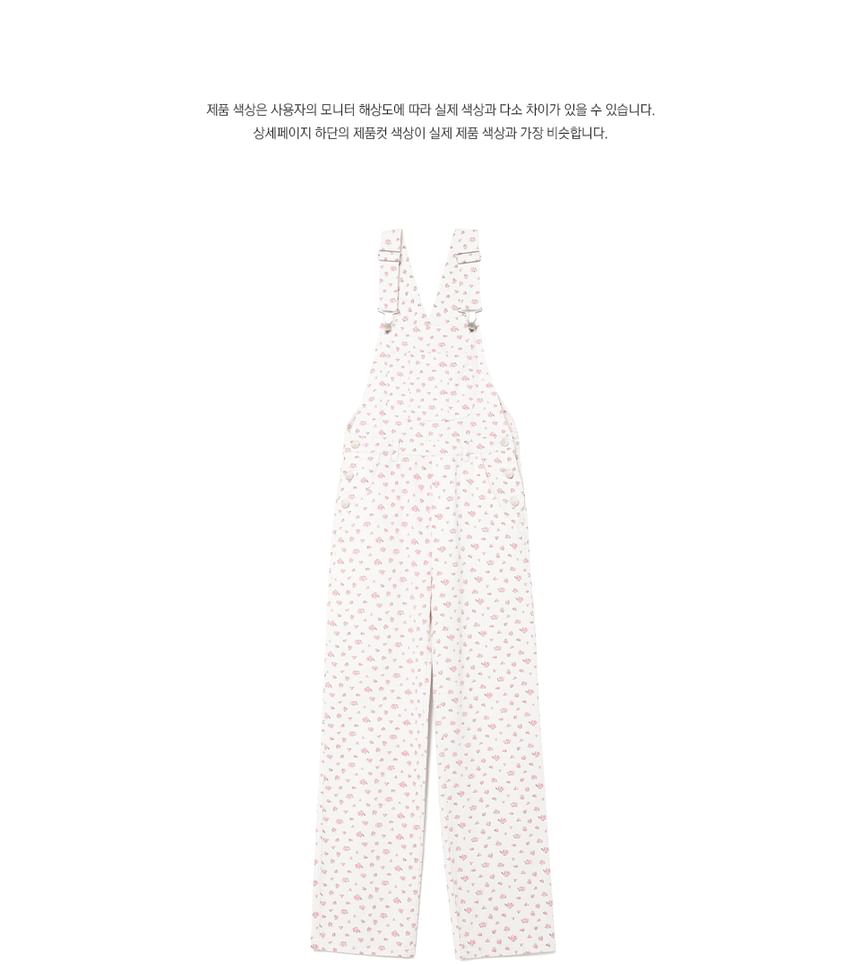 rolarola - Ditsy Flower Overall Pants (Wit)