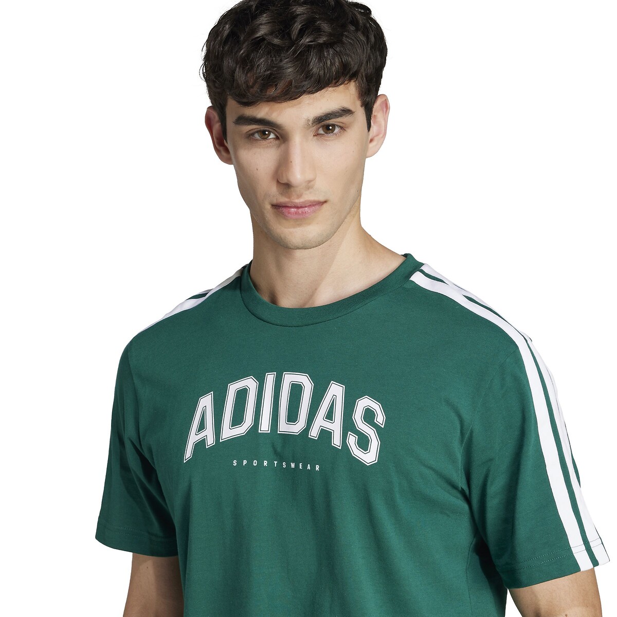 ADIDAS ROUPAS ESPORTIVAS<br>Camiseta de manga curta com logo gráfico grande