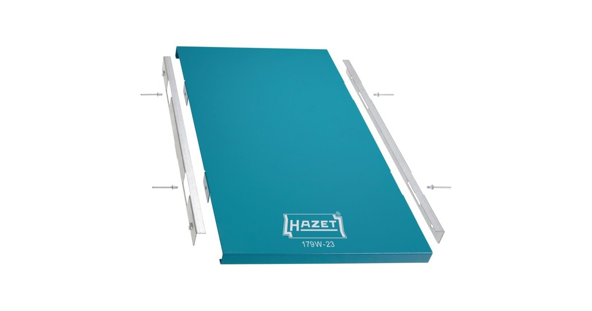 HazetExtra legbord 179W-23 vakbodemplaat  (Blauw, voor werkbank 179W)