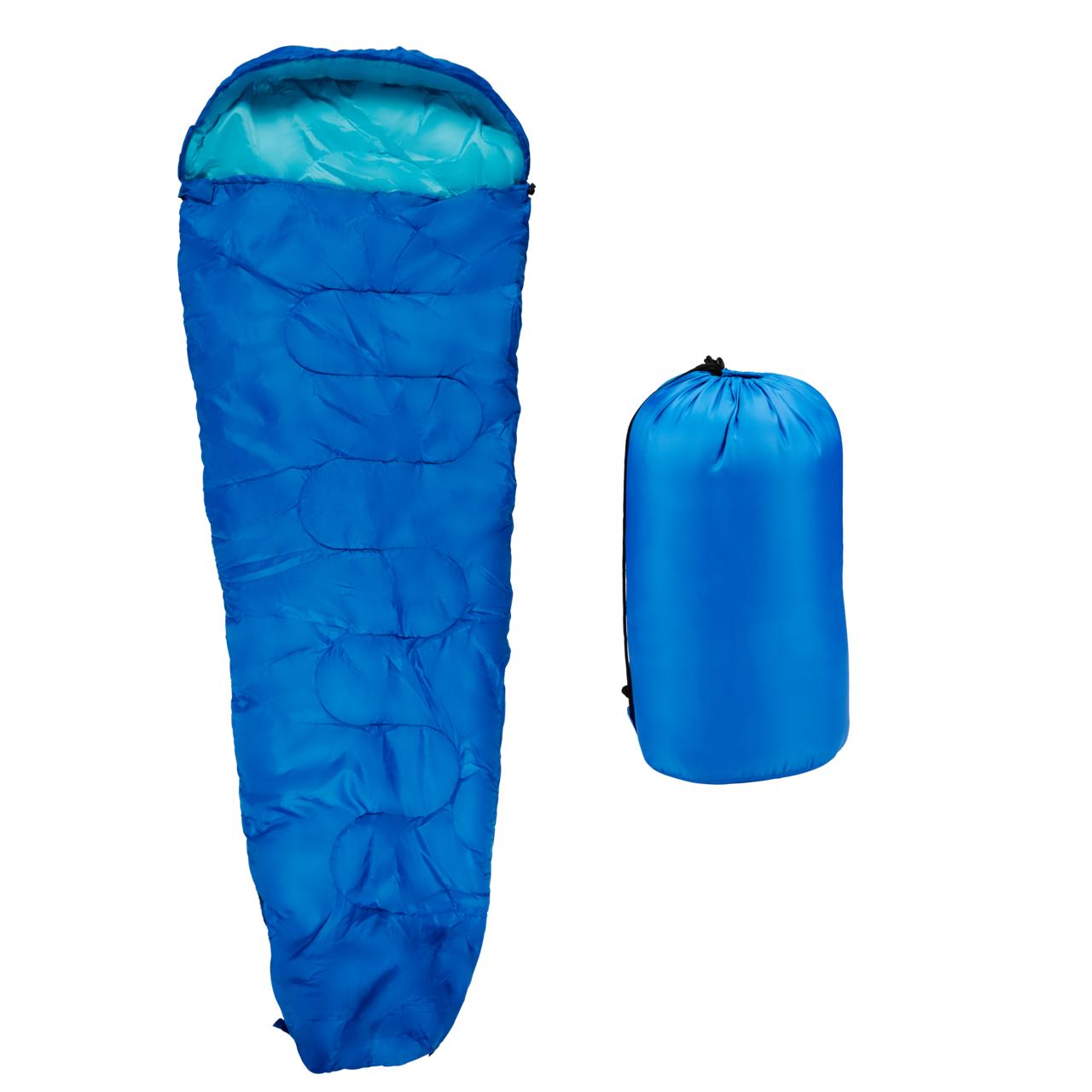 Camp Active 210 x 80 cm mummie slaapzak - Blue
