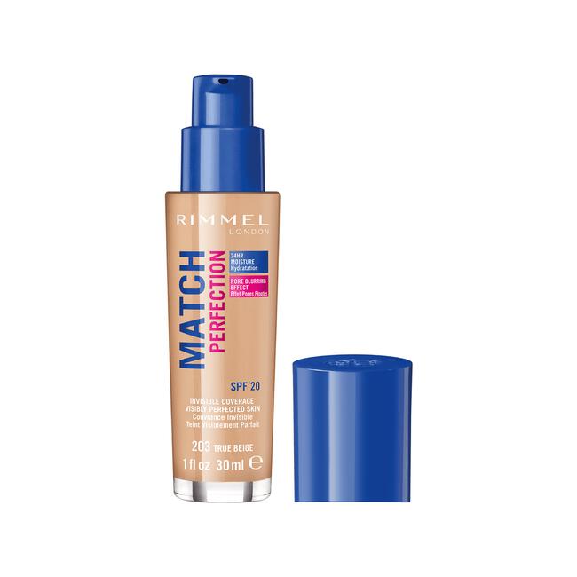 Rimmel London Match Perfection Foundation 203 True Beige Beige