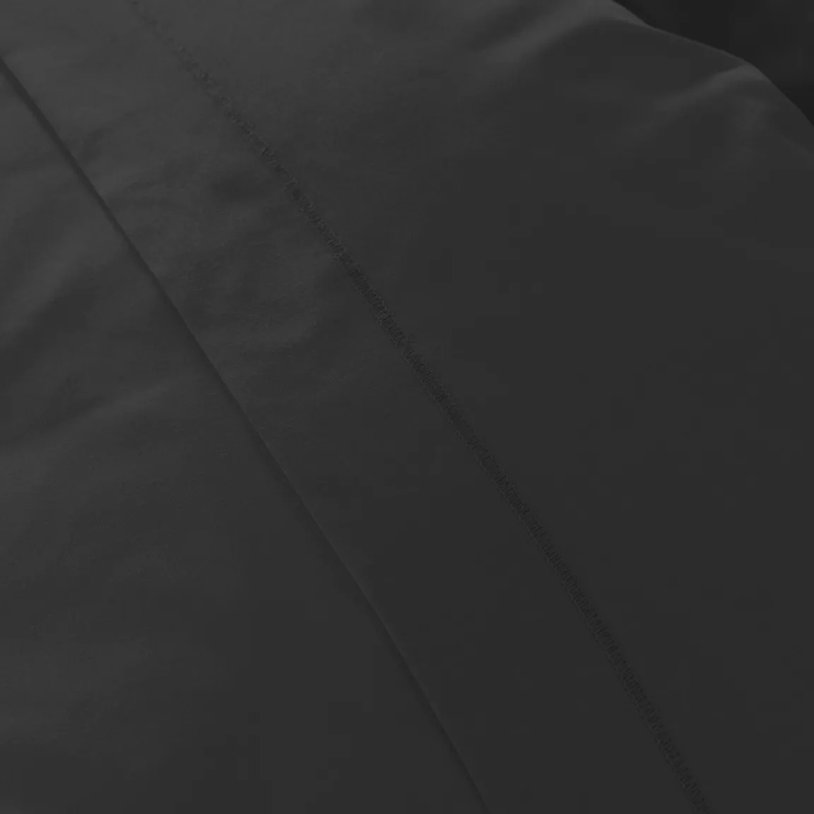 Housse de couette percale de coton (140 x 200 cm) Cali Noire