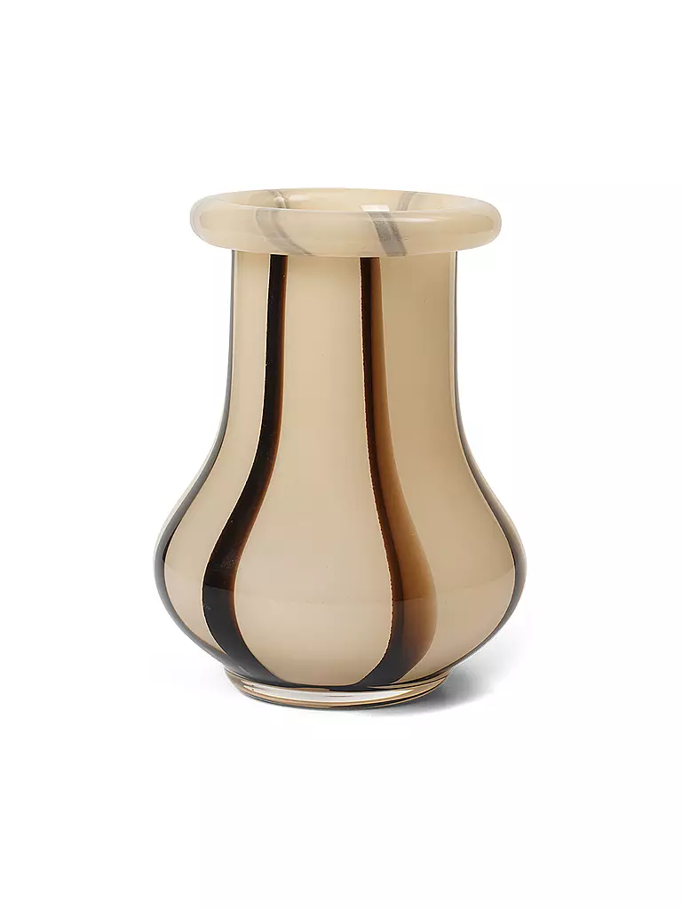 FERM LIVING Dekovase RIBAN 15cm Cream  creme