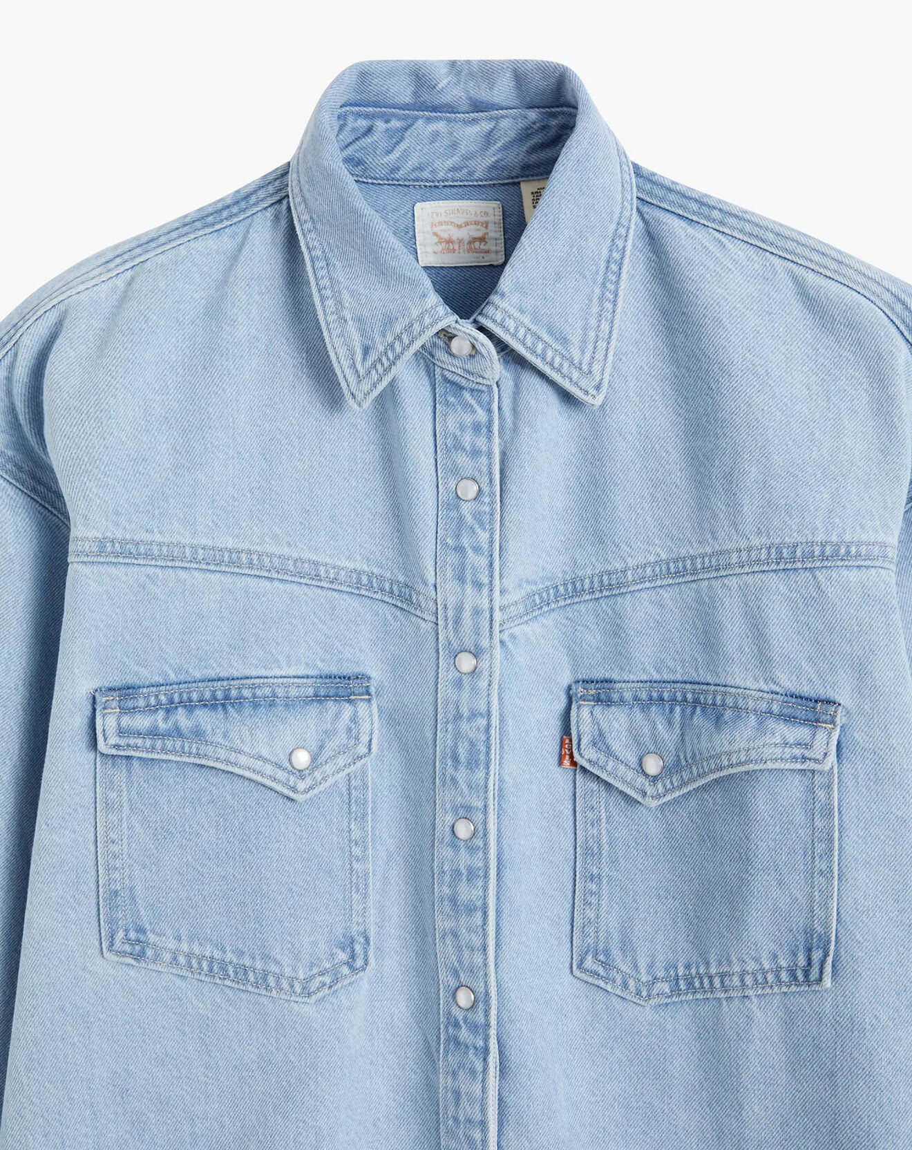 Levi's® Chemise en jean Dorsey Xl oversize Western bleu clair