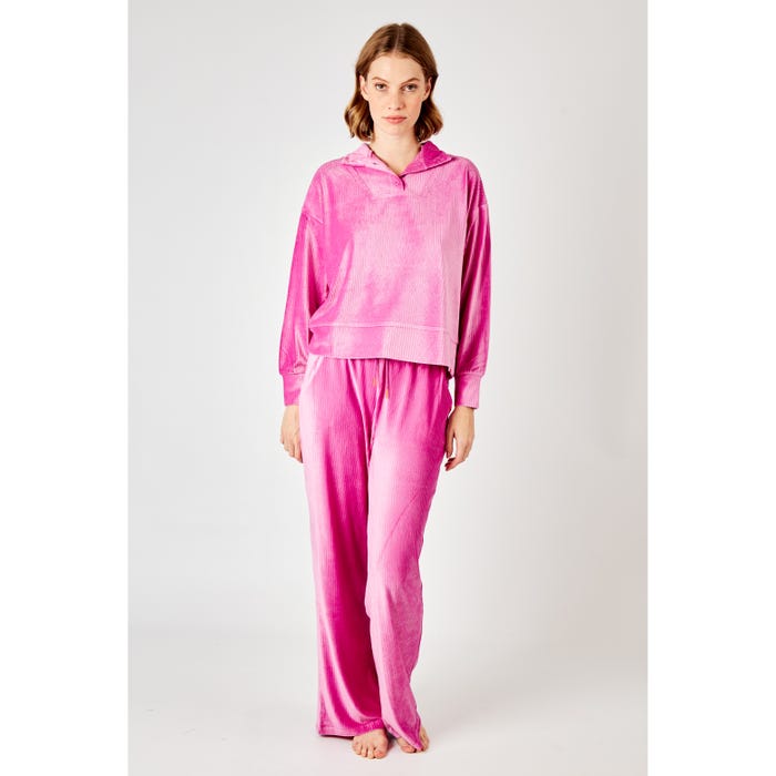 inSua-Loungewear ribbels sweater velours - InSua