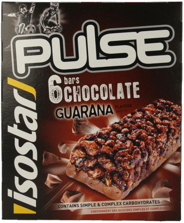Isostar Reep pulse chocolade 6 pack 138g