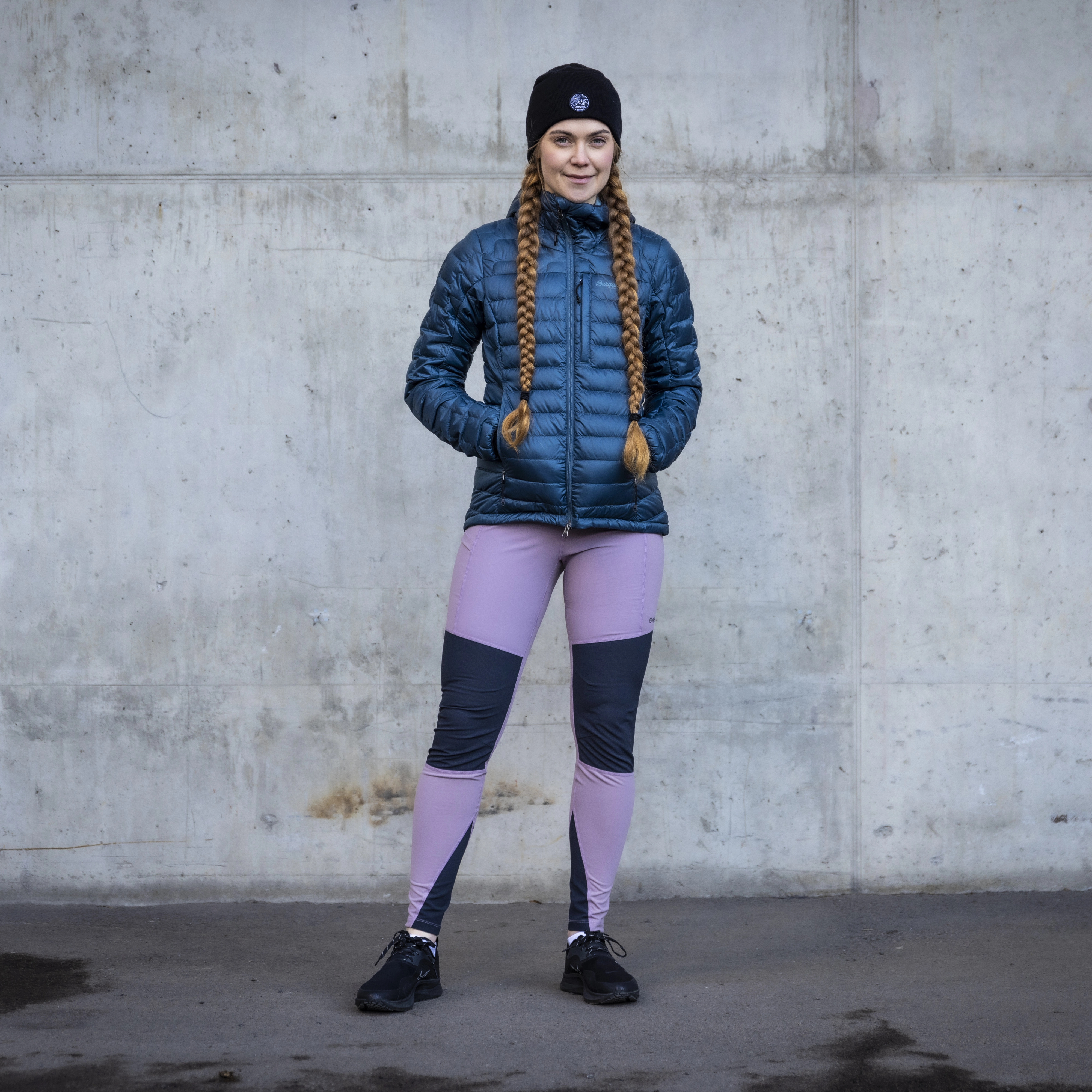 Fløyen Outdoor Tights Women Lilac Chalk