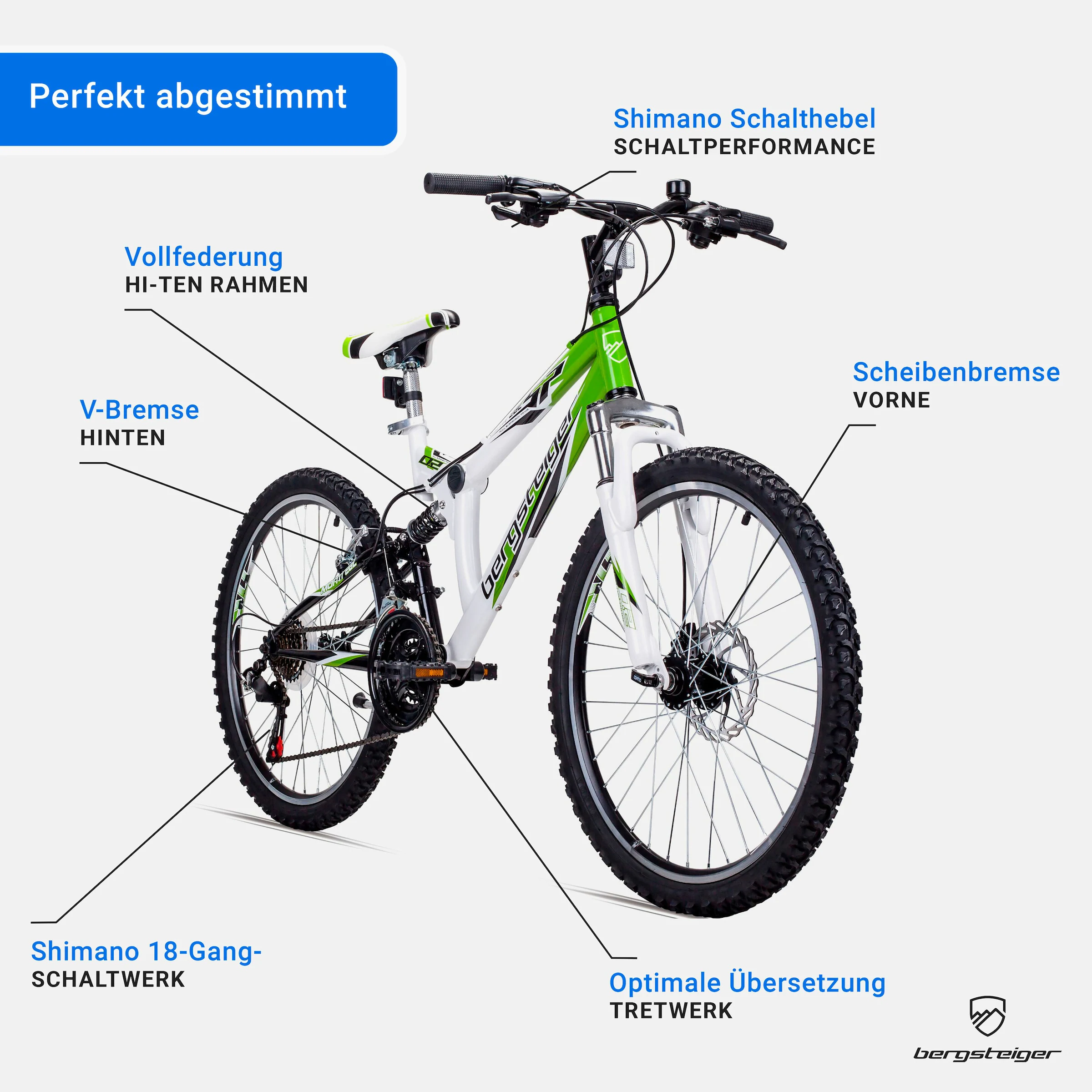 Bergsteiger Mountainbike Montreal 24 Zoll | violett