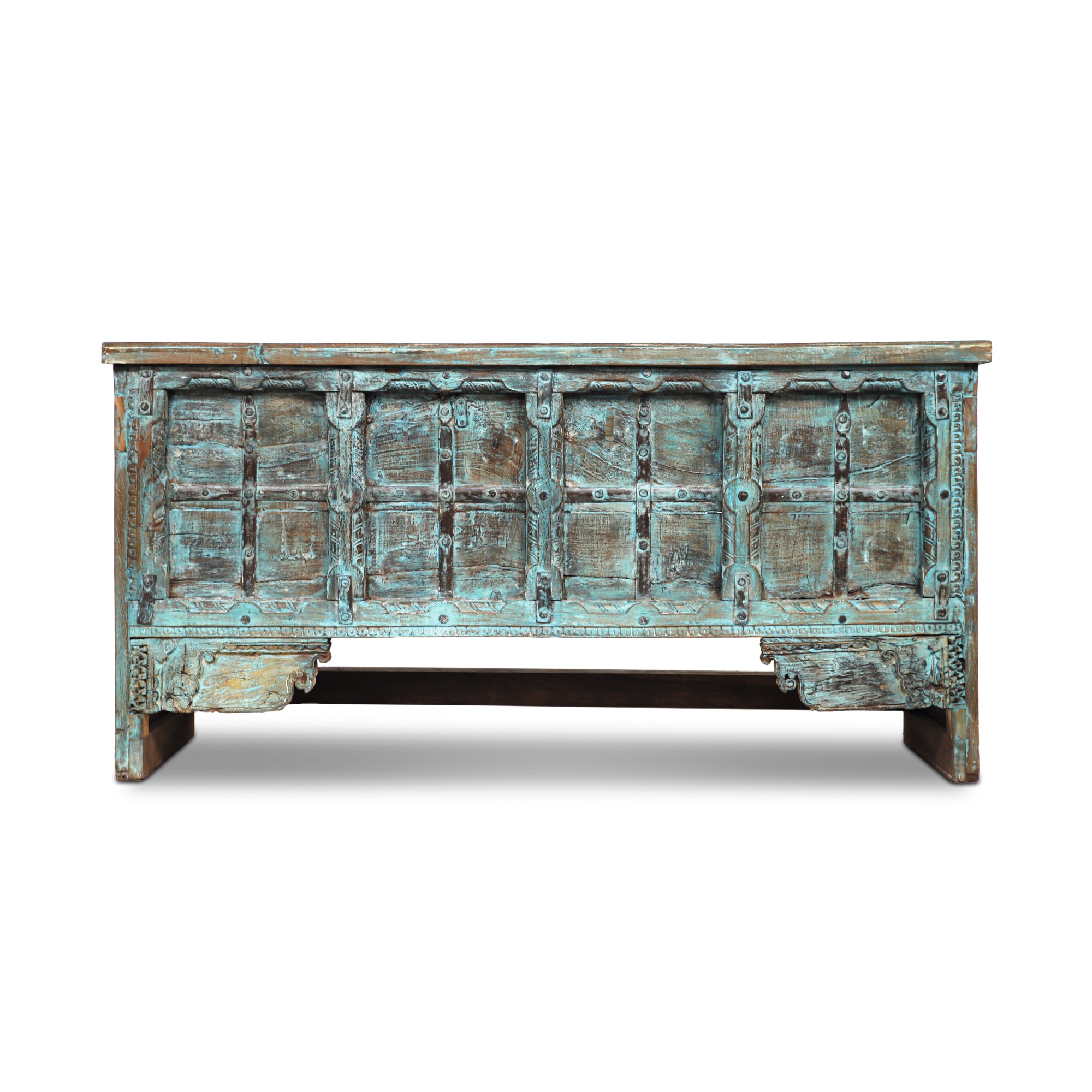 'Old Door' Konsolentisch Unikate, B 160 - 172 cm, H 87 cm, L 44 - 45 cm von fischer's lagerhaus