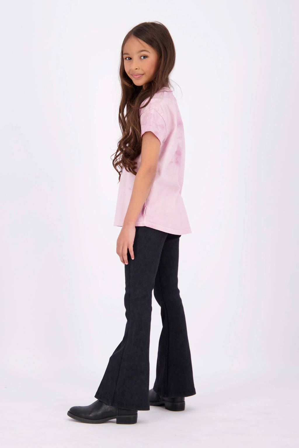 Vingino T-shirt Hira met printopdruk roze
