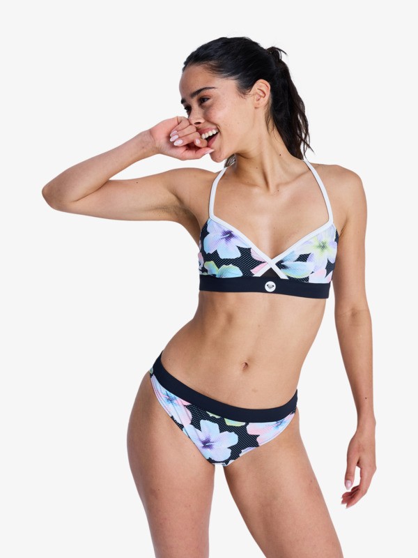 Roxy Active Classic Bas de bikini Noir Femme