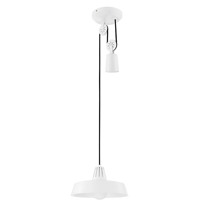 Suspension Yarra GoodHome E27 blanc mat