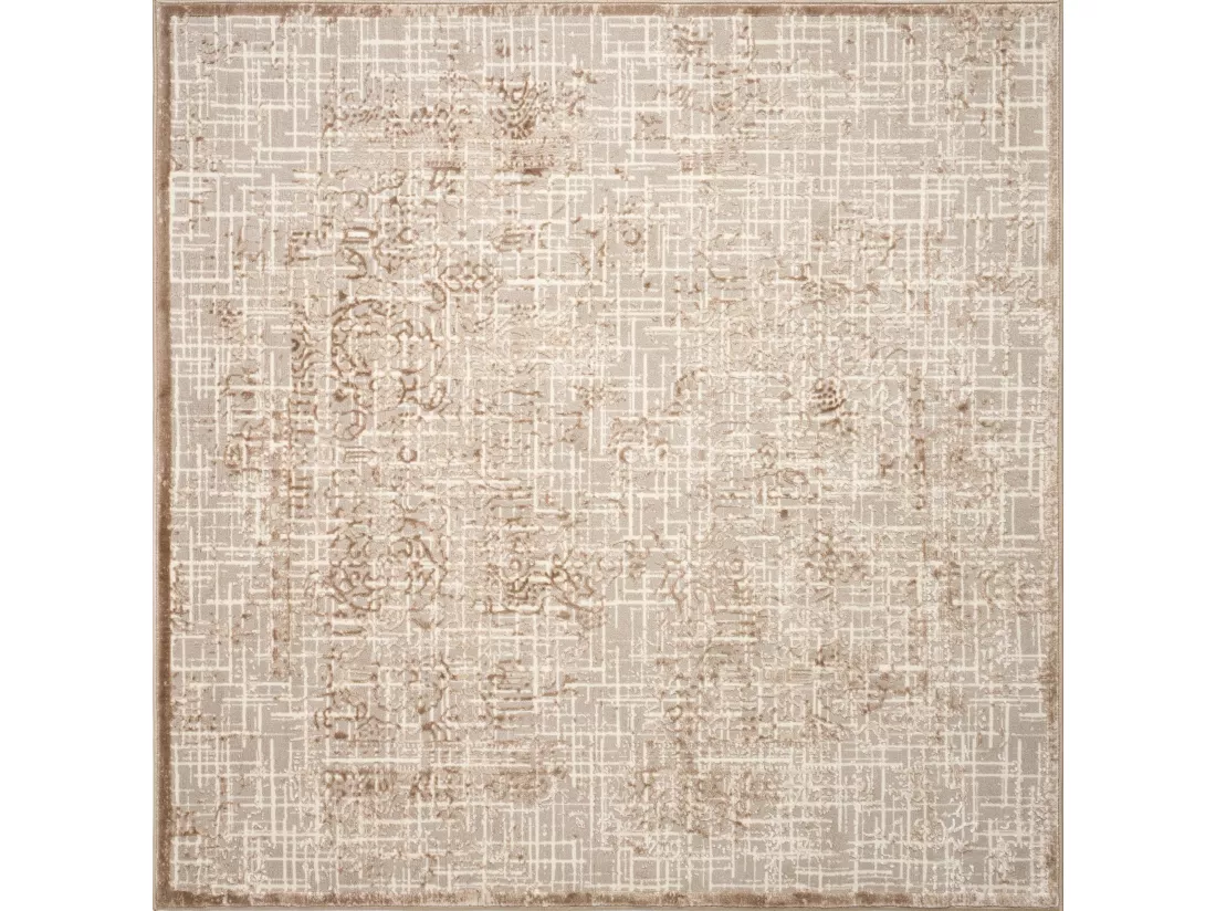 Tapis 185x185 beige Bern Shimmer